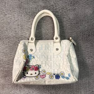 Hello Kitty Monogram Embroidered Mini Hand Bag